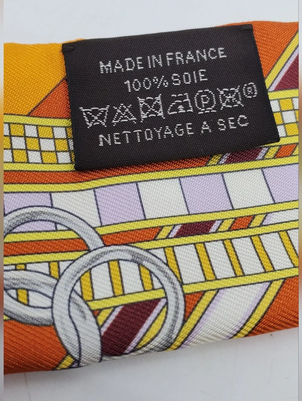 Hermes Brides Et Gris-Gris Twilly Scarf - Picture 9 of 12